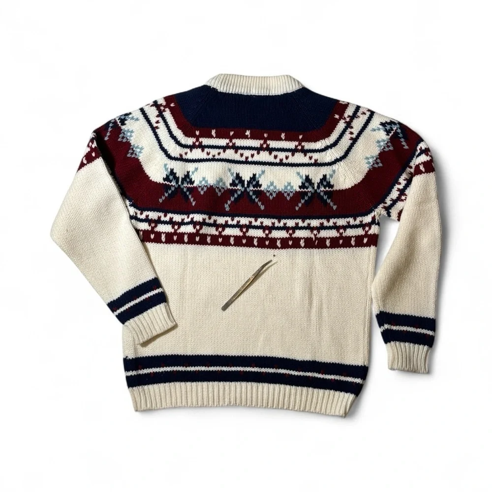 Vintage Alpine Mens Fair Isle Après Ski Size XL Sweater Classic Preppy Grandpa
